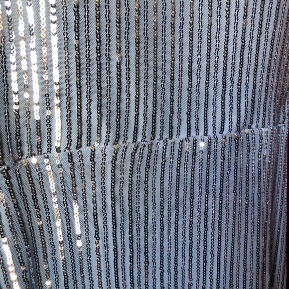 Tie back sequin fringe gown - Picture 9 of 12